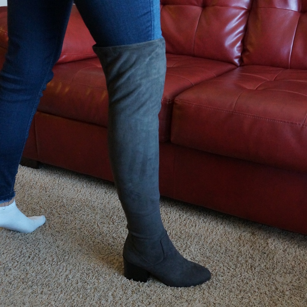Ash  As-Elisa Over-Knee Gray Boots - Picture 5 of 5